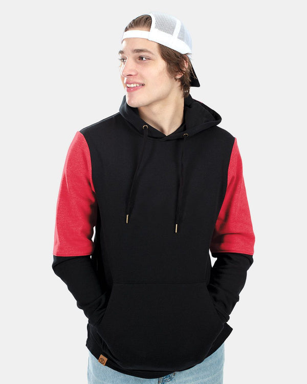 Holloway 222581 Men's All-American Team Fleece Colorblocked Hooded Sweatshirt