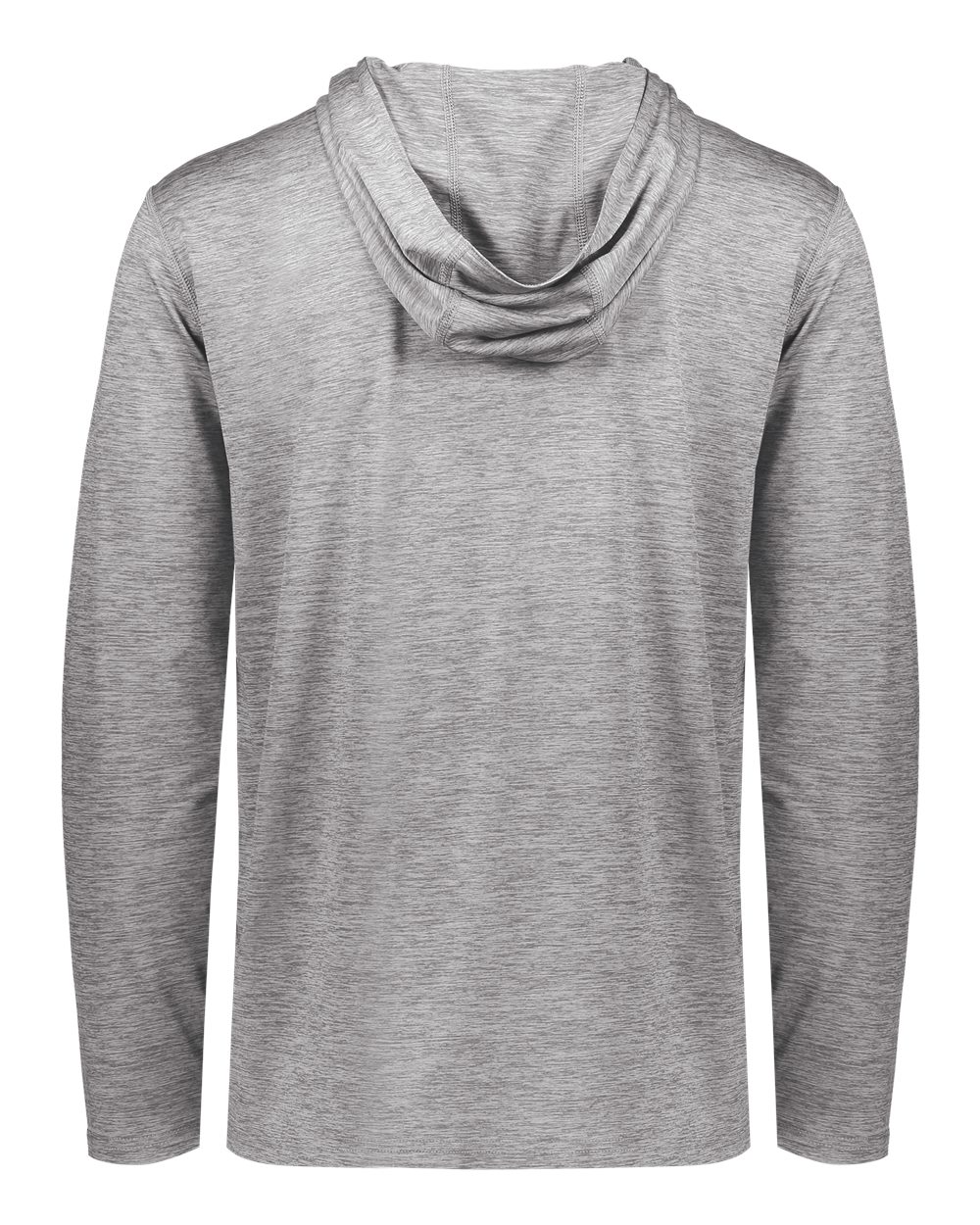 Holloway 222589 Men's Electrify CoolCore® Hooded Sweatshirt in Athletic Grey Heather, back