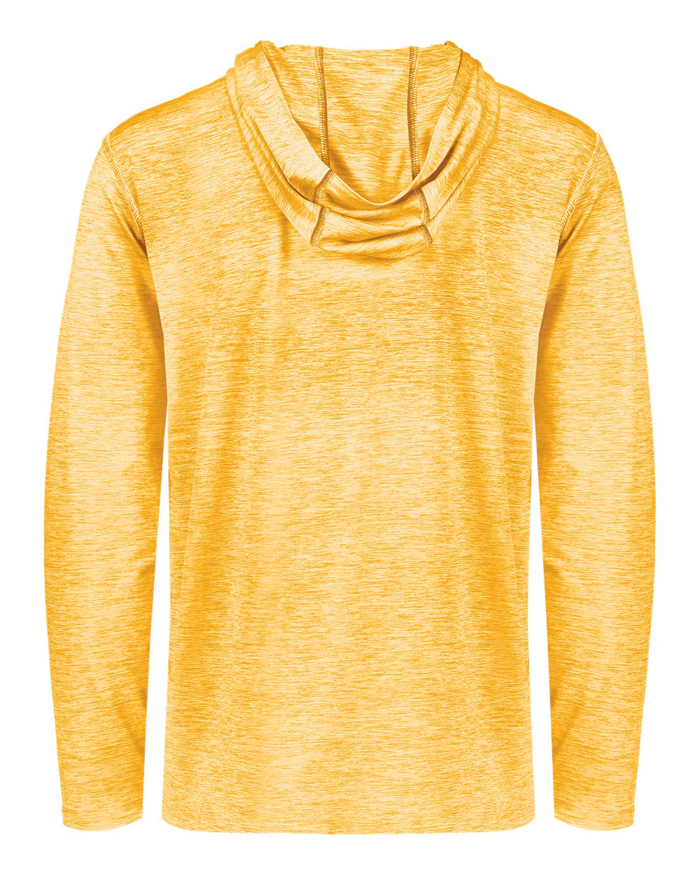 Holloway 222589 Men's Electrify CoolCore® Hooded Sweatshirt in Gold Heather, back