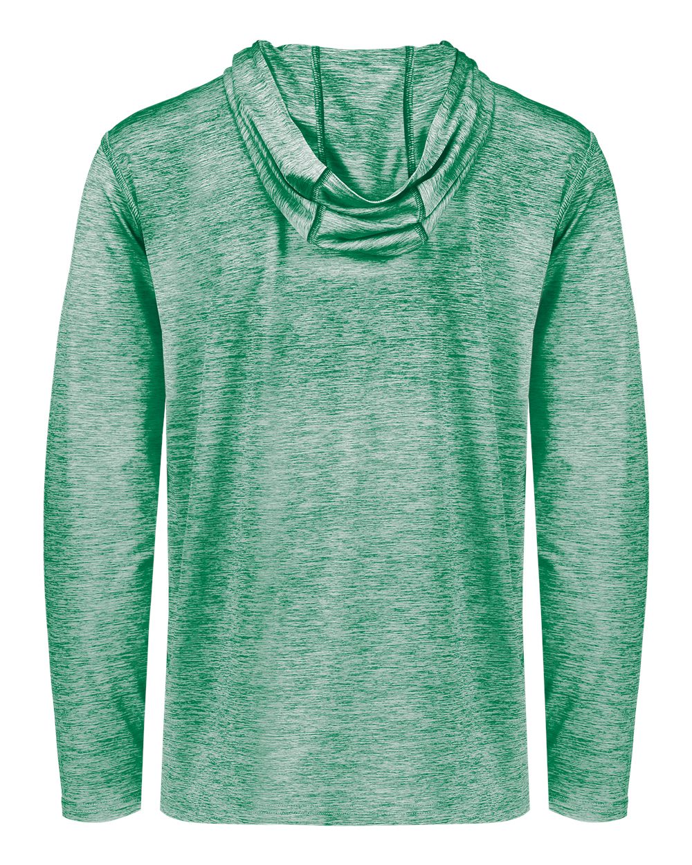 Holloway 222589 Men's Electrify CoolCore® Hooded Sweatshirt in Kelly Heather, back