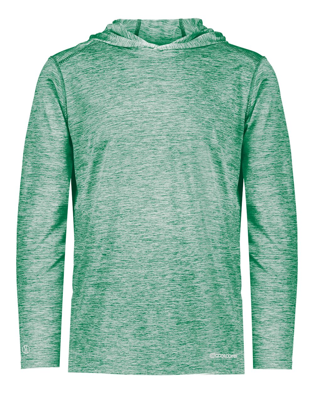 Holloway 222589 Men's Electrify CoolCore® Hooded Sweatshirt in Kelly Heather