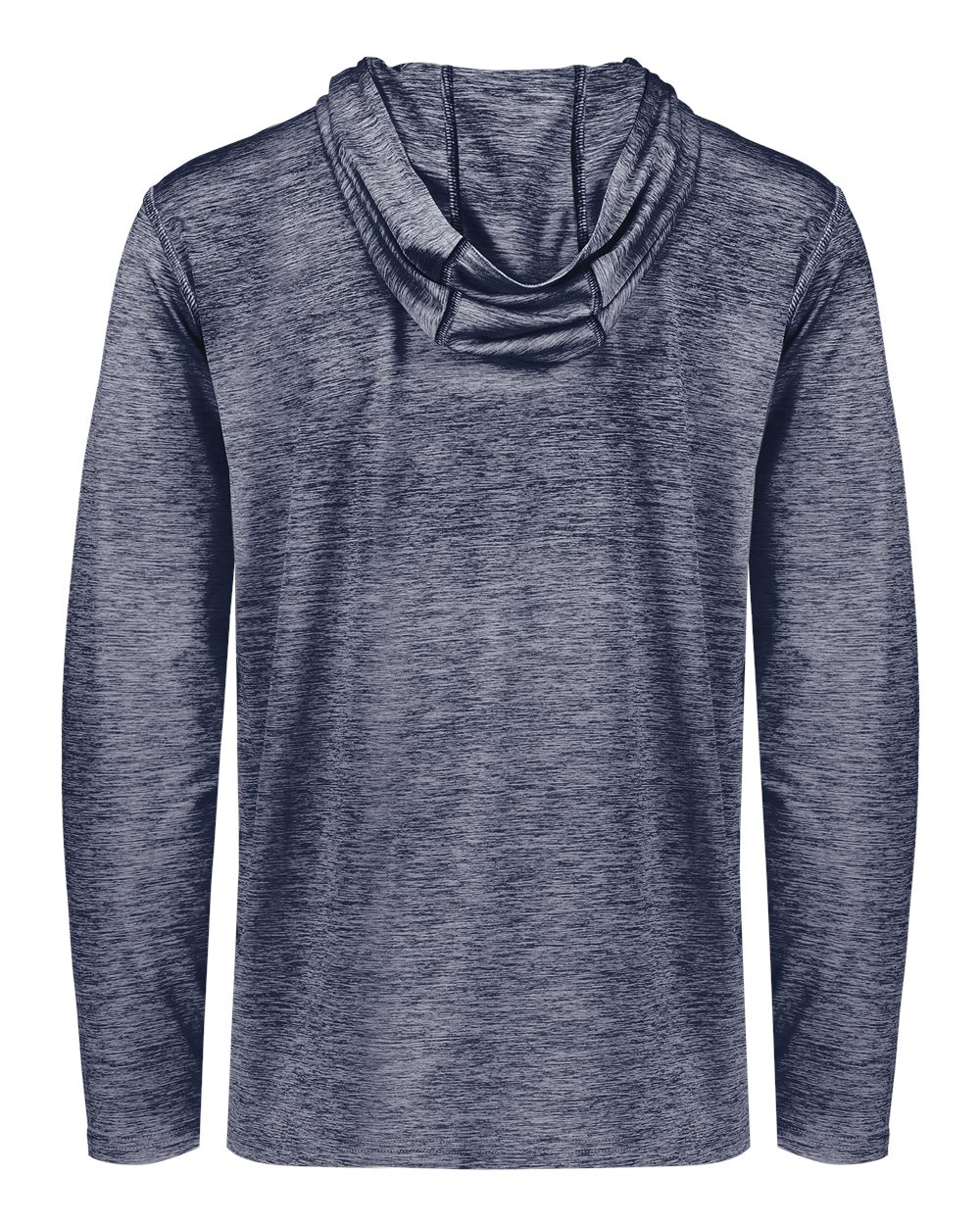 Holloway 222589 Men's Electrify CoolCore® Hooded Sweatshirt in Navy Heather, back