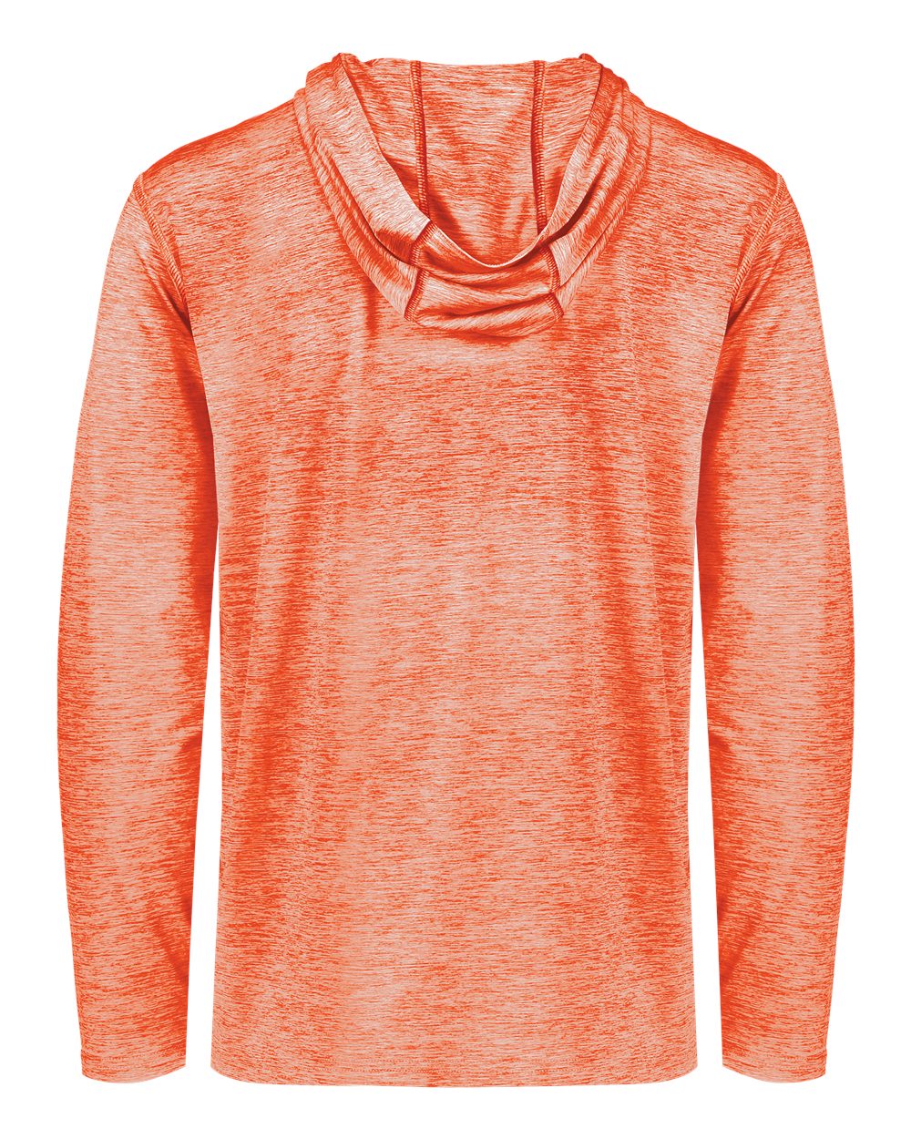 Holloway 222589 Men's Electrify CoolCore® Hooded Sweatshirt in Orange Heather, back