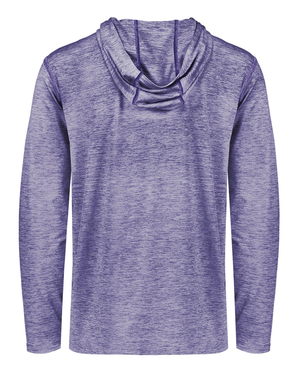 Holloway 222589 Men's Electrify CoolCore® Hooded Sweatshirt in Purple Heather, back