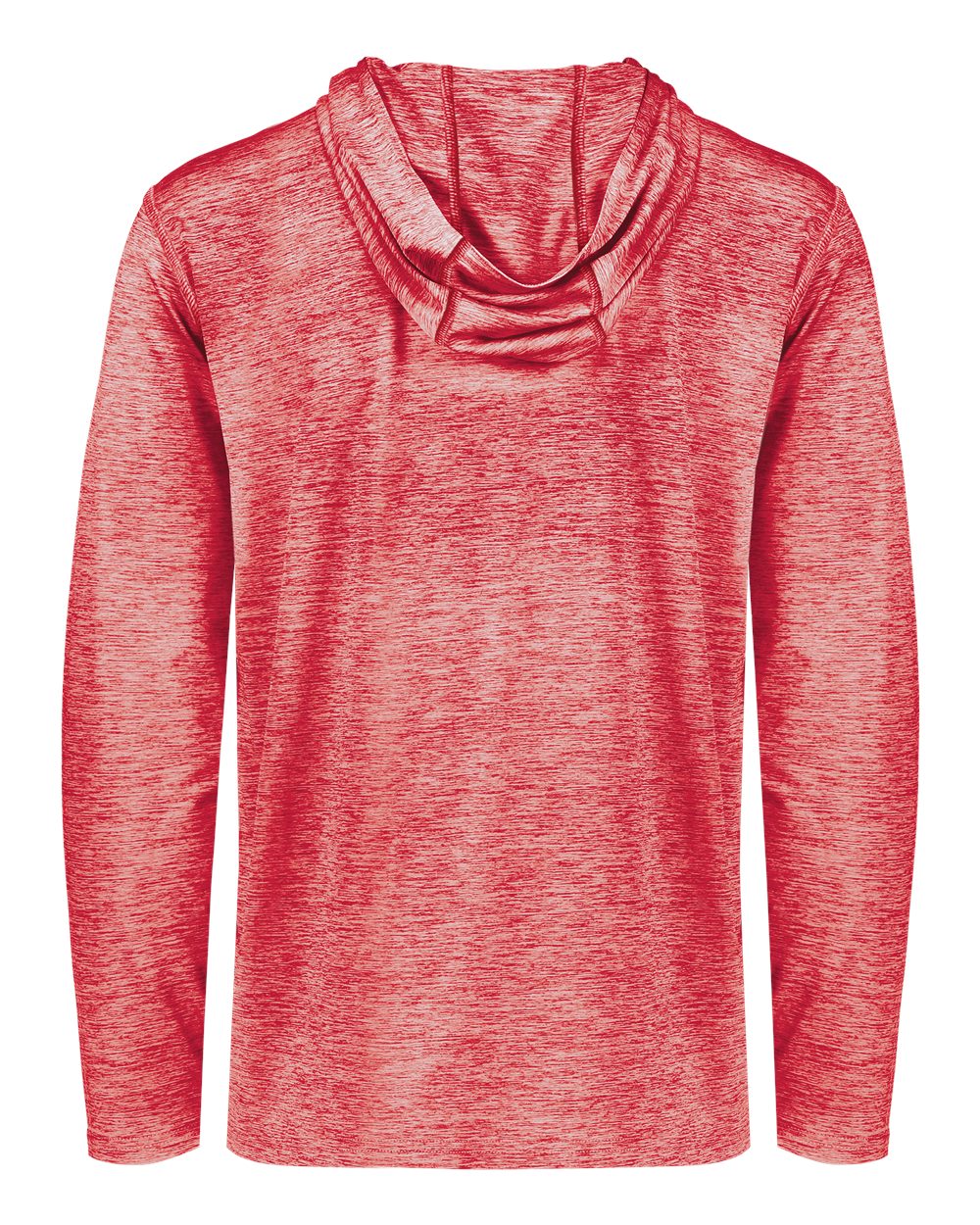 Holloway 222589 Men's Electrify CoolCore® Hooded Sweatshirt in Scarlet Heather, back