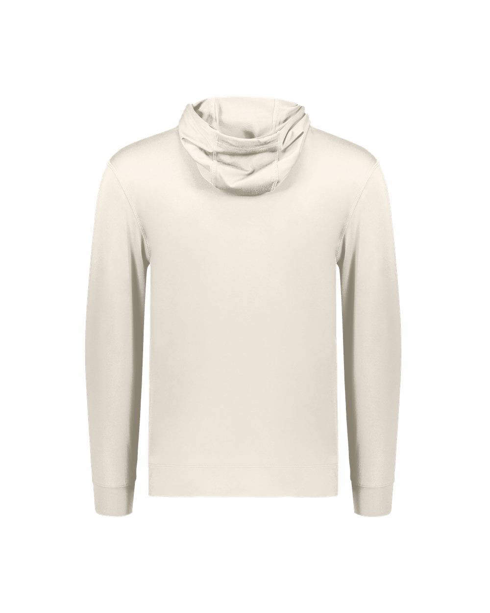 Holloway 222598 Men's Eco Revive™ Ventura Soft Knit Hooded Sweatshirt in Birch, back