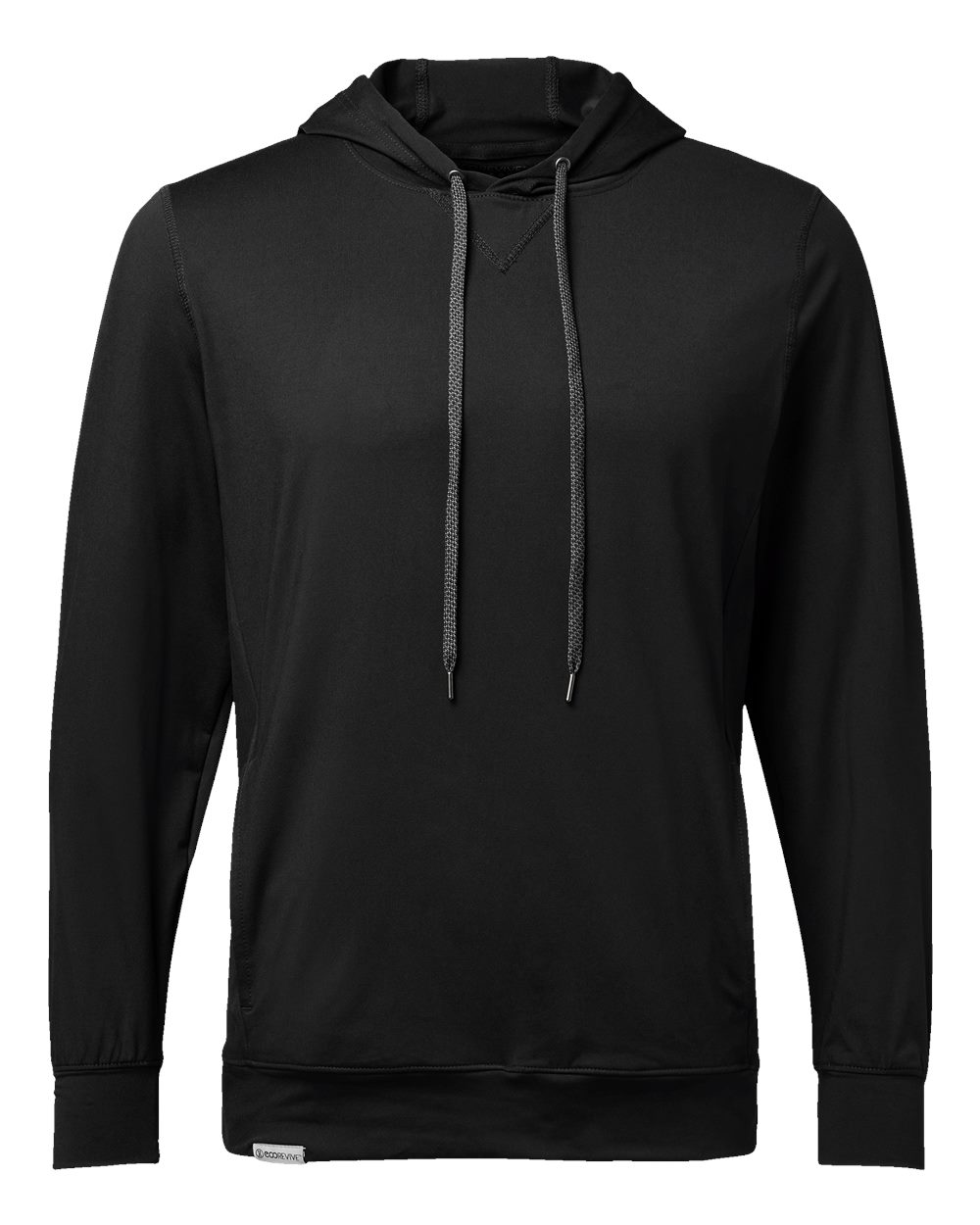 Holloway 222598 Men's Eco Revive™ Ventura Soft Knit Hooded Sweatshirt in Black