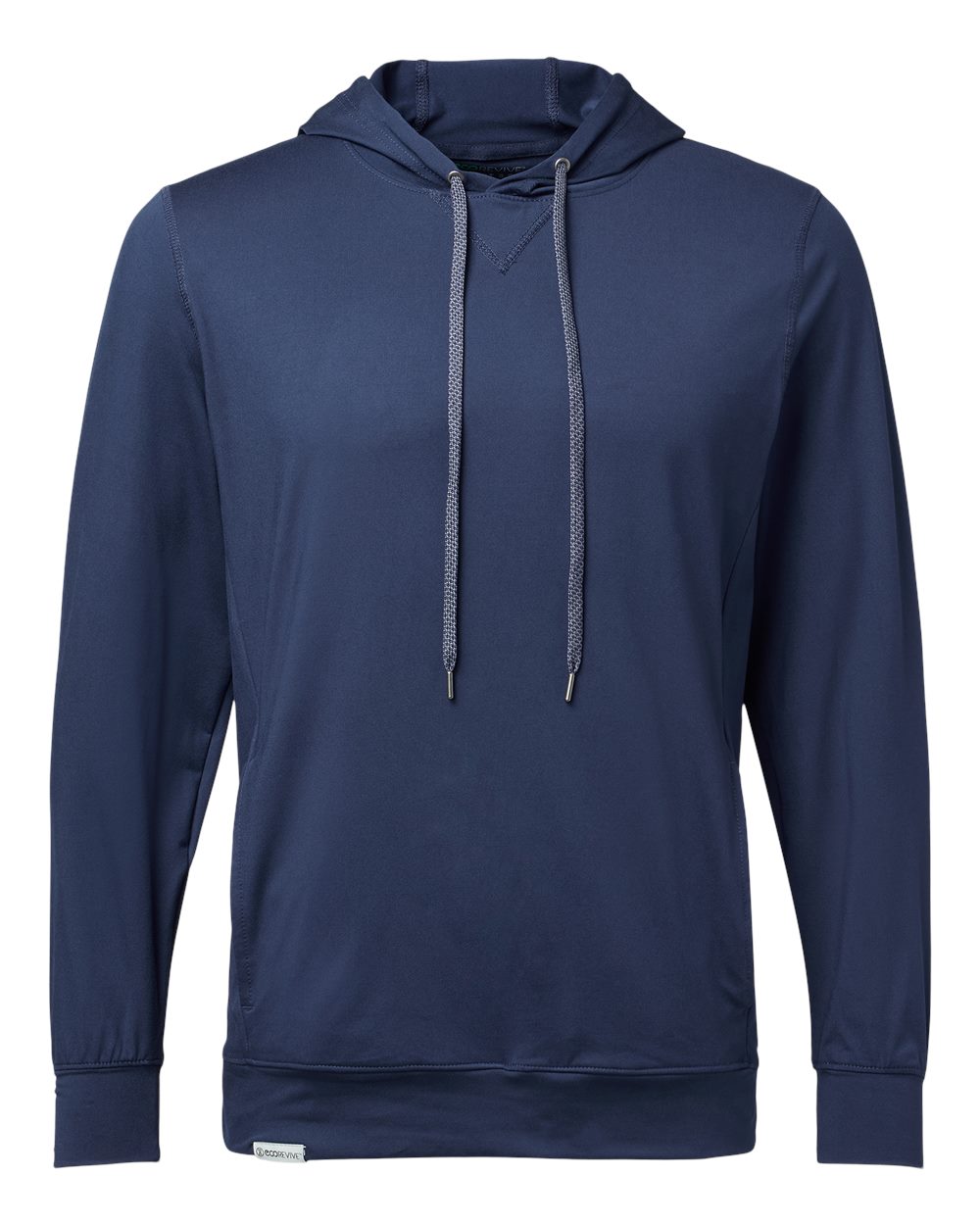Holloway 222598 Men's Eco Revive™ Ventura Soft Knit Hooded Sweatshirt in Navy