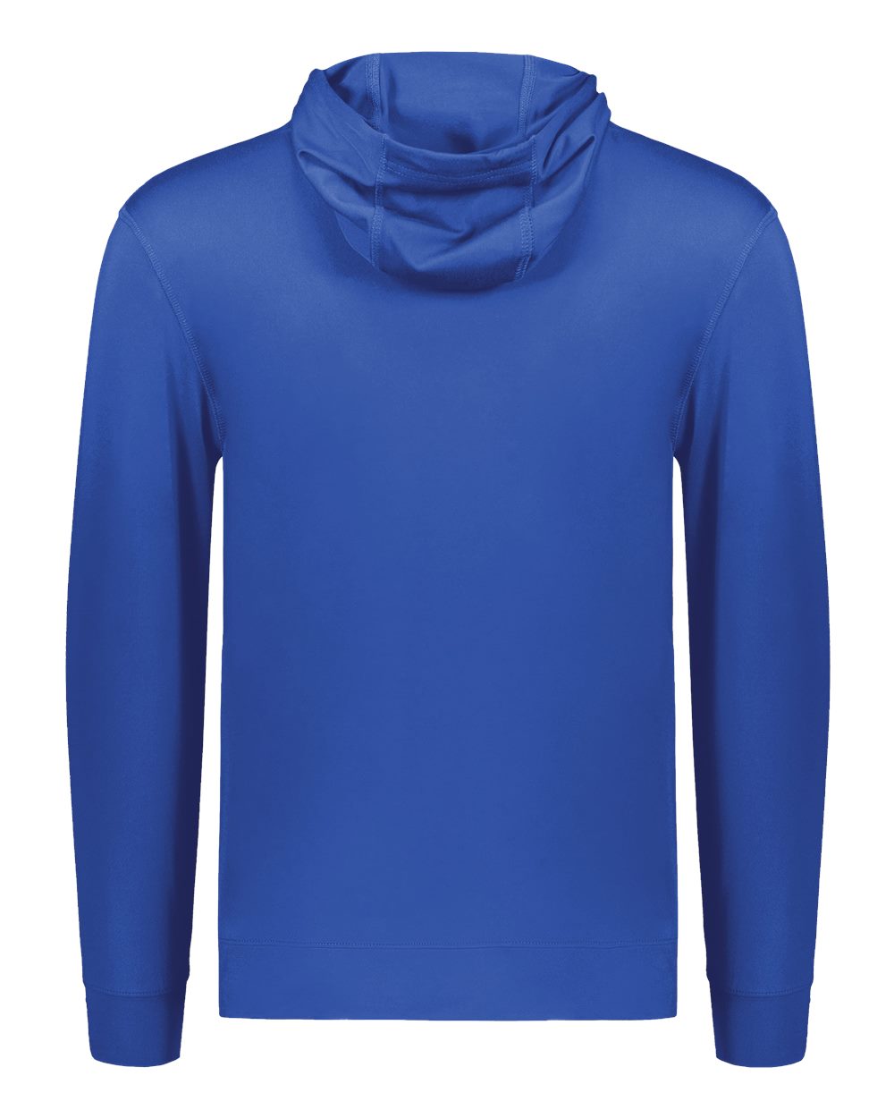 Holloway 222598 Men's Eco Revive™ Ventura Soft Knit Hooded Sweatshirt in Royal, back