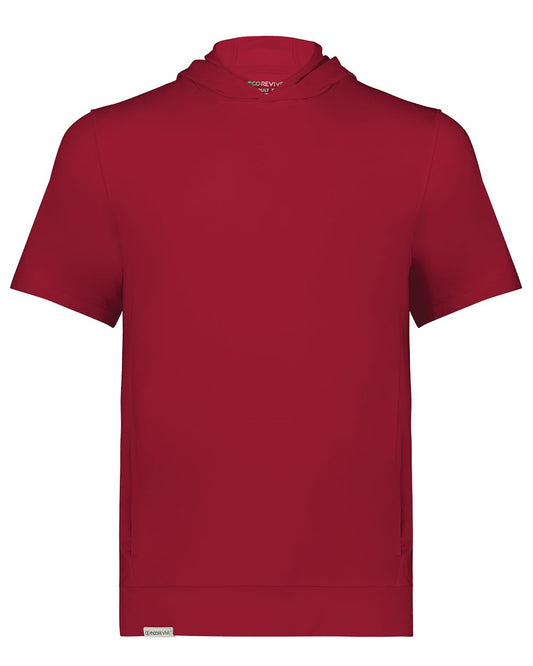Holloway 222605 Youth Eco Revive™ Ventura Soft Knit Short Sleeve Hooded Sweatshirt