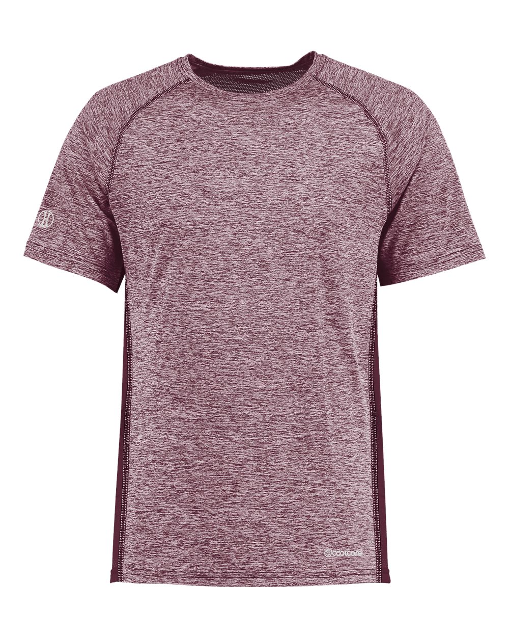 Holloway 222671 Youth Electrify CoolCore® T-Shirt in Maroon Heather