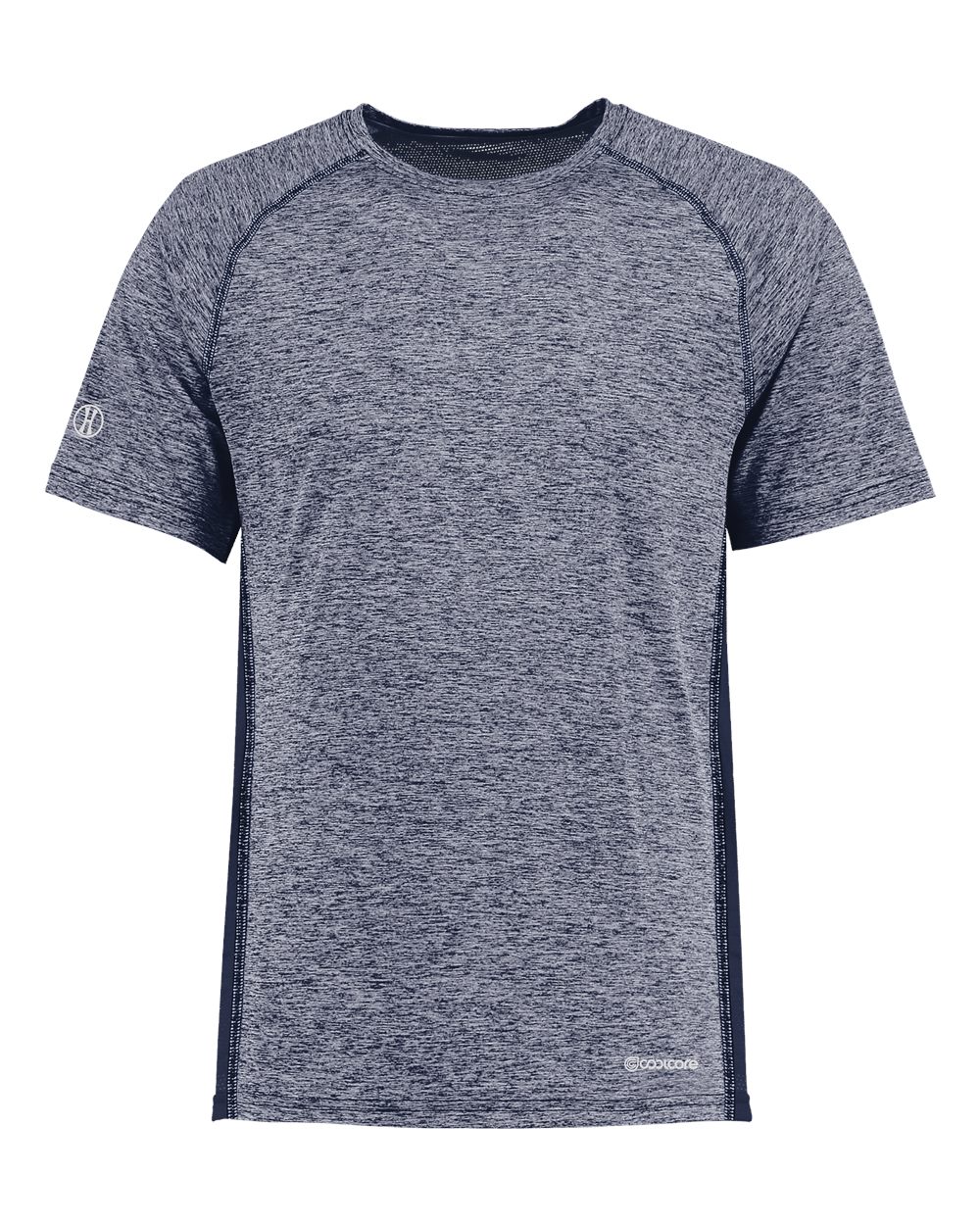 Holloway 222671 Youth Electrify CoolCore® T-Shirt in Navy Heather
