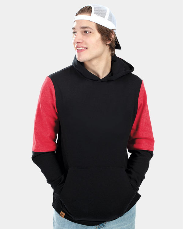 Holloway 222681 Youth All-American Team Fleece Colorblocked Hooded Sweatshirt