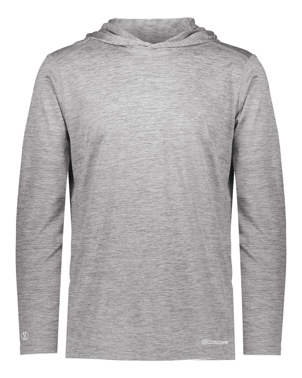 Holloway 222689 Youth Electrify CoolCore® Hooded Sweatshirt in Athletic Grey Heather