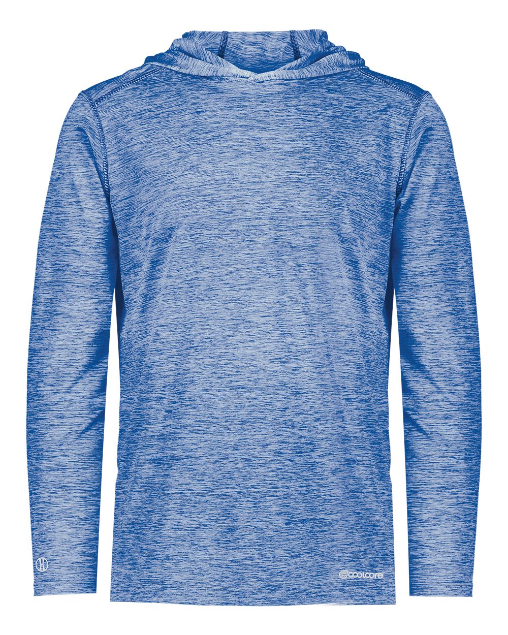Holloway 222689 Youth Electrify CoolCore® Hooded Sweatshirt in Royal Heather