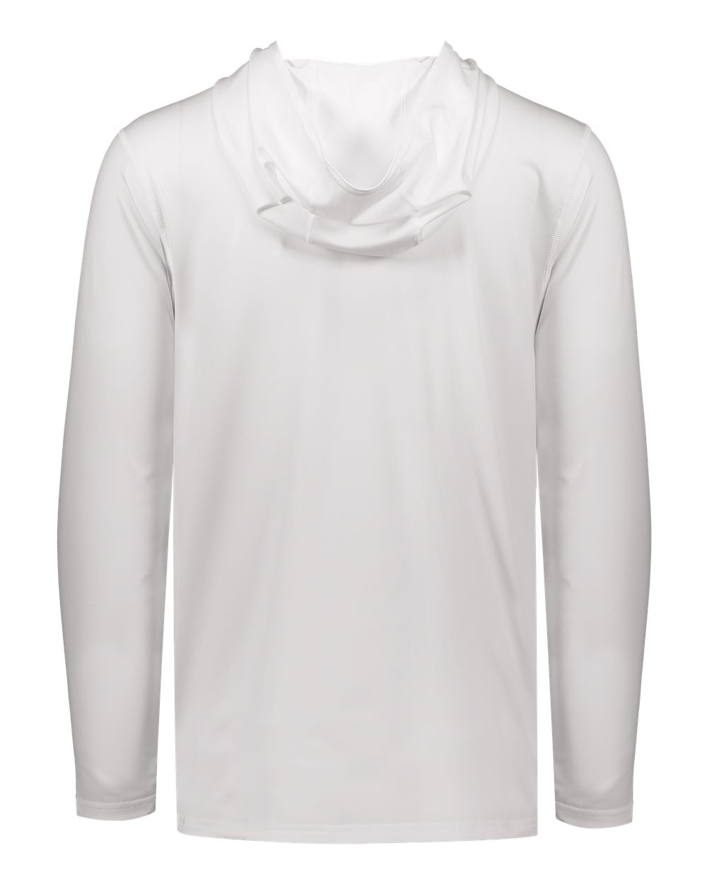 Holloway 222689 Youth Electrify CoolCore® Hooded Sweatshirt in White, back