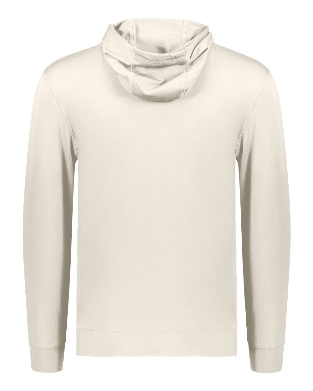 Holloway 222698 Youth Eco Revive™ Ventura Soft Knit Hooded Sweatshirt in Birch, back