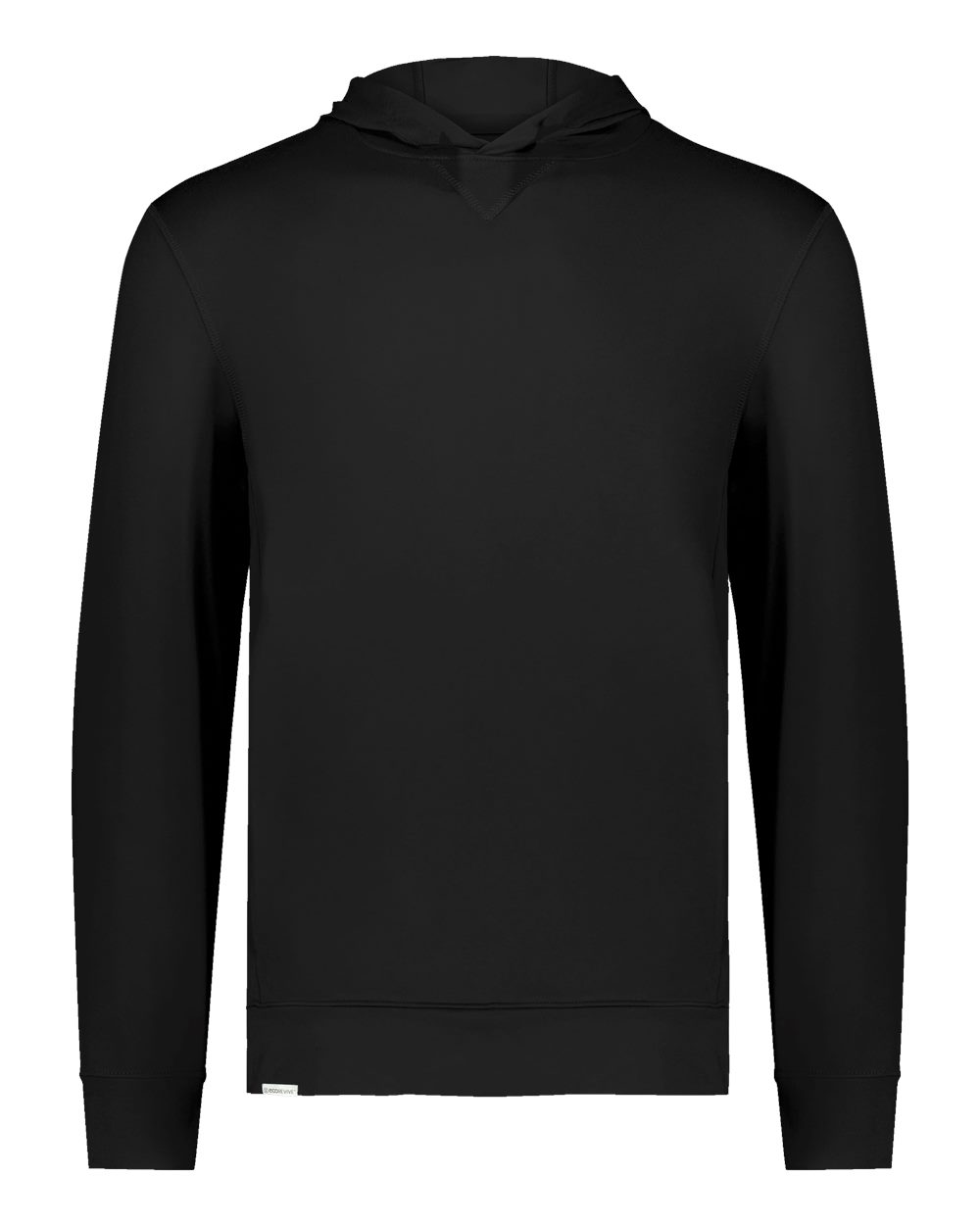 Holloway 222698 Youth Eco Revive™ Ventura Soft Knit Hooded Sweatshirt in Black