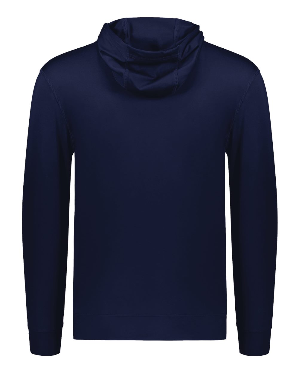 Holloway 222698 Youth Eco Revive™ Ventura Soft Knit Hooded Sweatshirt in Navy, back