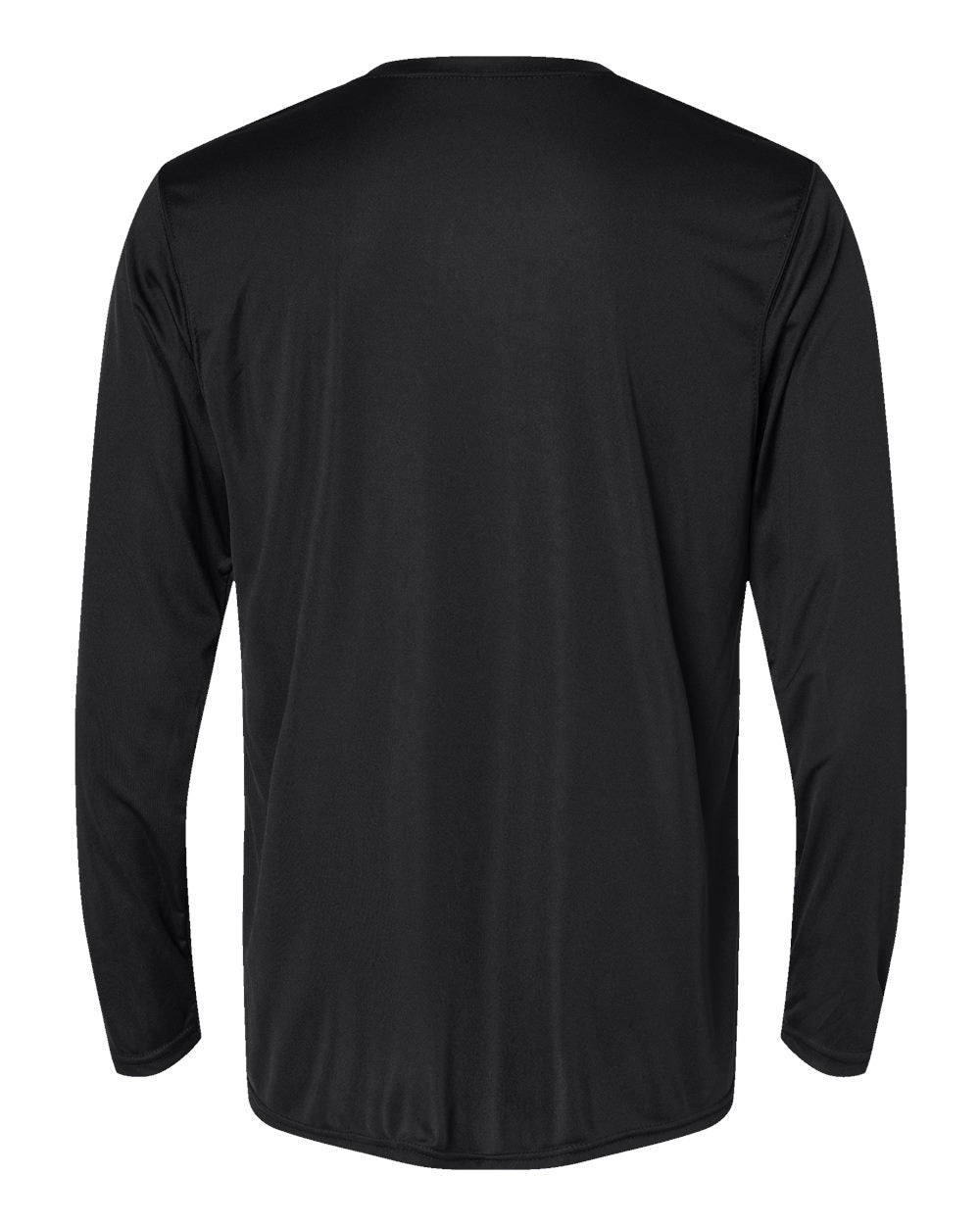 Holloway 222822 Men's Momentum Long Sleeve T-Shirt in Black, back