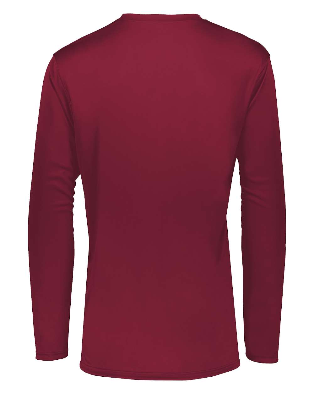 Holloway 222822 Men's Momentum Long Sleeve T-Shirt in Cardinal, back