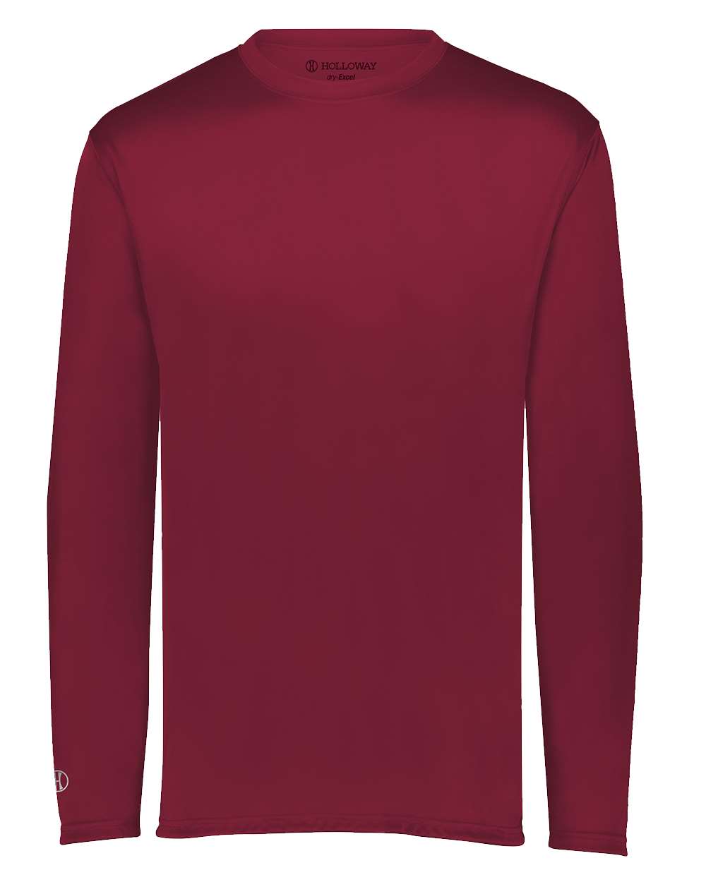 Holloway 222822 Men's Momentum Long Sleeve T-Shirt in Cardinal