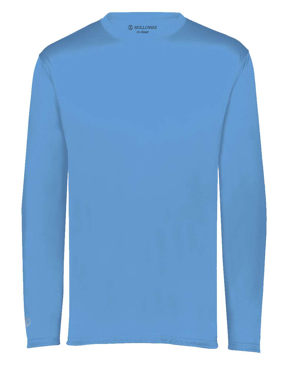 Holloway 222822 Men's Momentum Long Sleeve T-Shirt in Columbia Blue