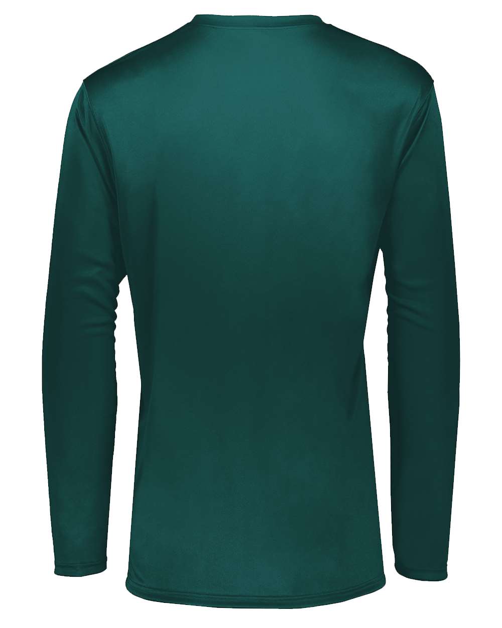 Holloway 222822 Men's Momentum Long Sleeve T-Shirt in Dark Green, back