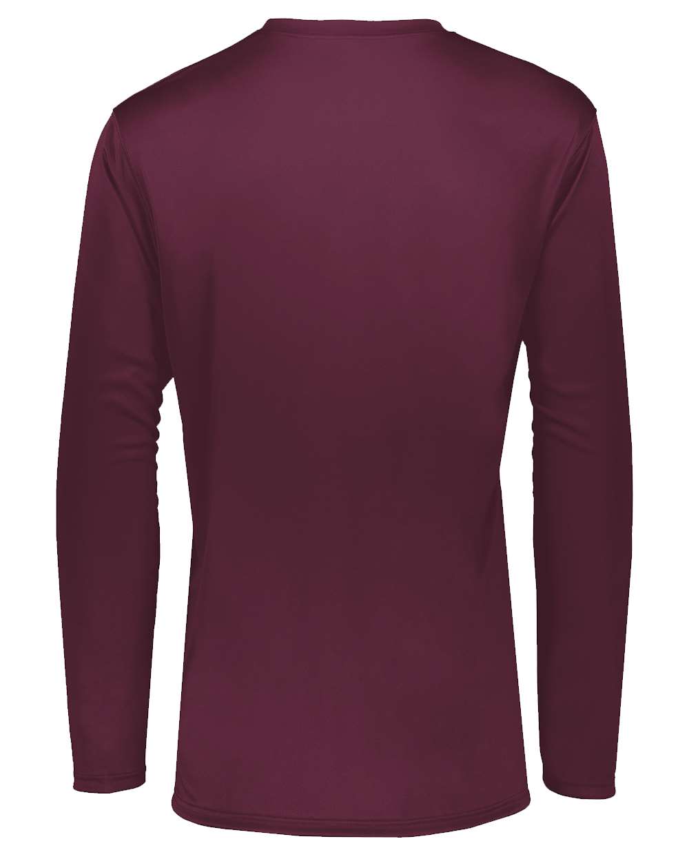 Holloway 222822 Men's Momentum Long Sleeve T-Shirt in Maroon, back