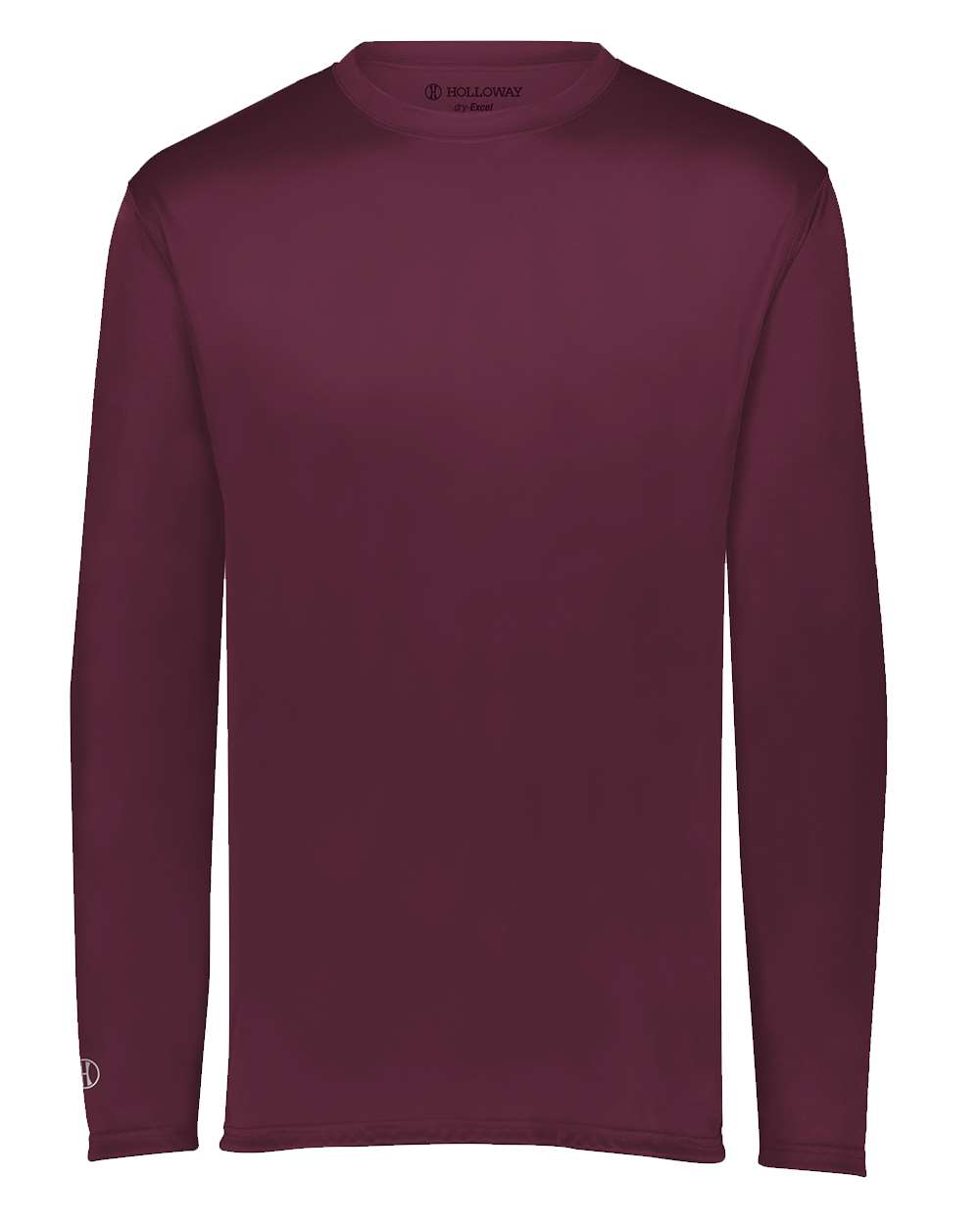 Holloway 222822 Men's Momentum Long Sleeve T-Shirt in Maroon