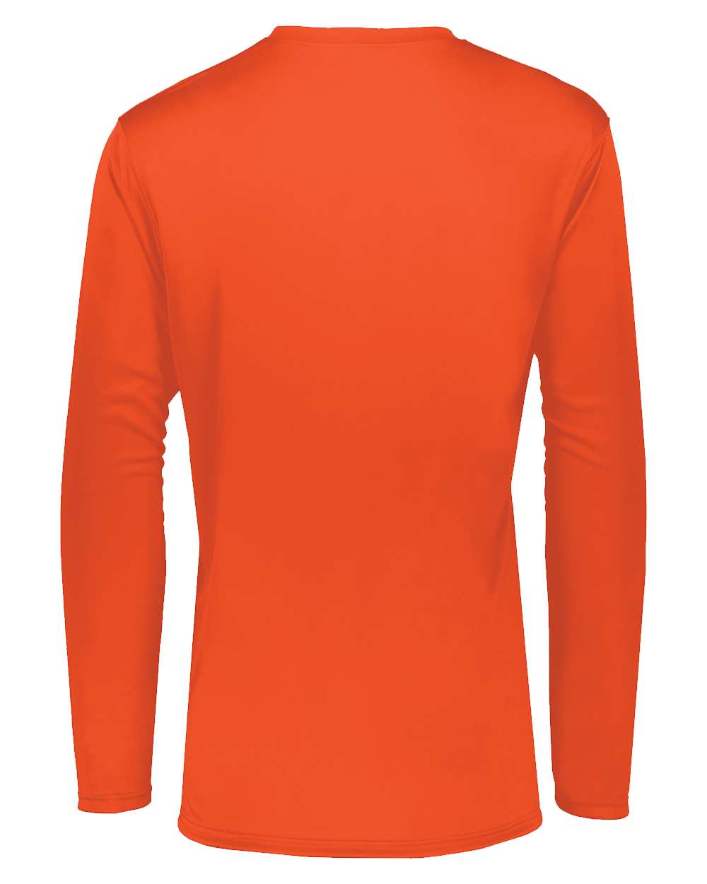 Holloway 222822 Men's Momentum Long Sleeve T-Shirt in Orange, back