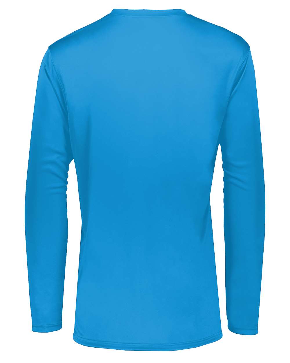 Holloway 222822 Men's Momentum Long Sleeve T-Shirt in Power Blue, back