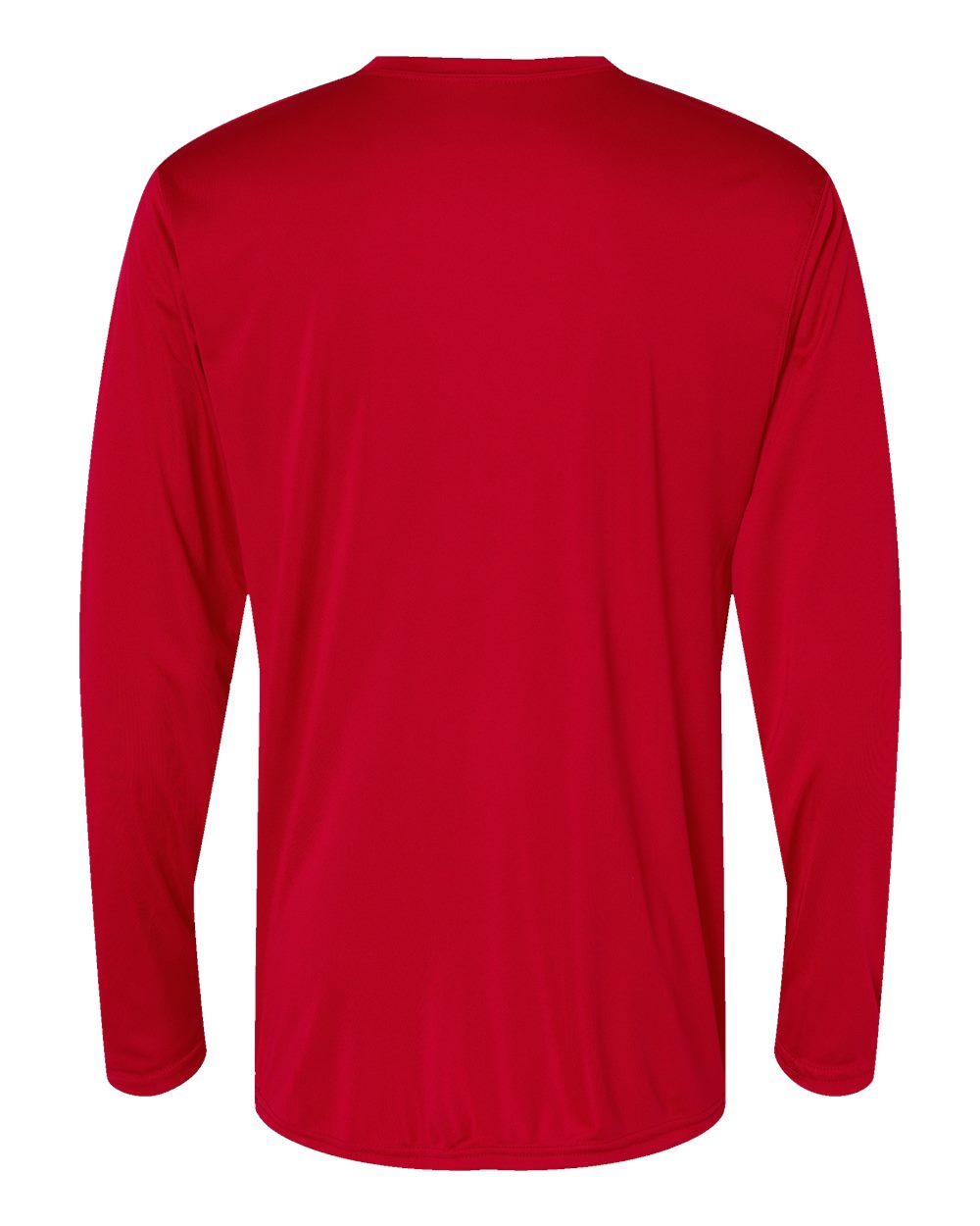 Holloway 222822 Men's Momentum Long Sleeve T-Shirt in Scarlet, back