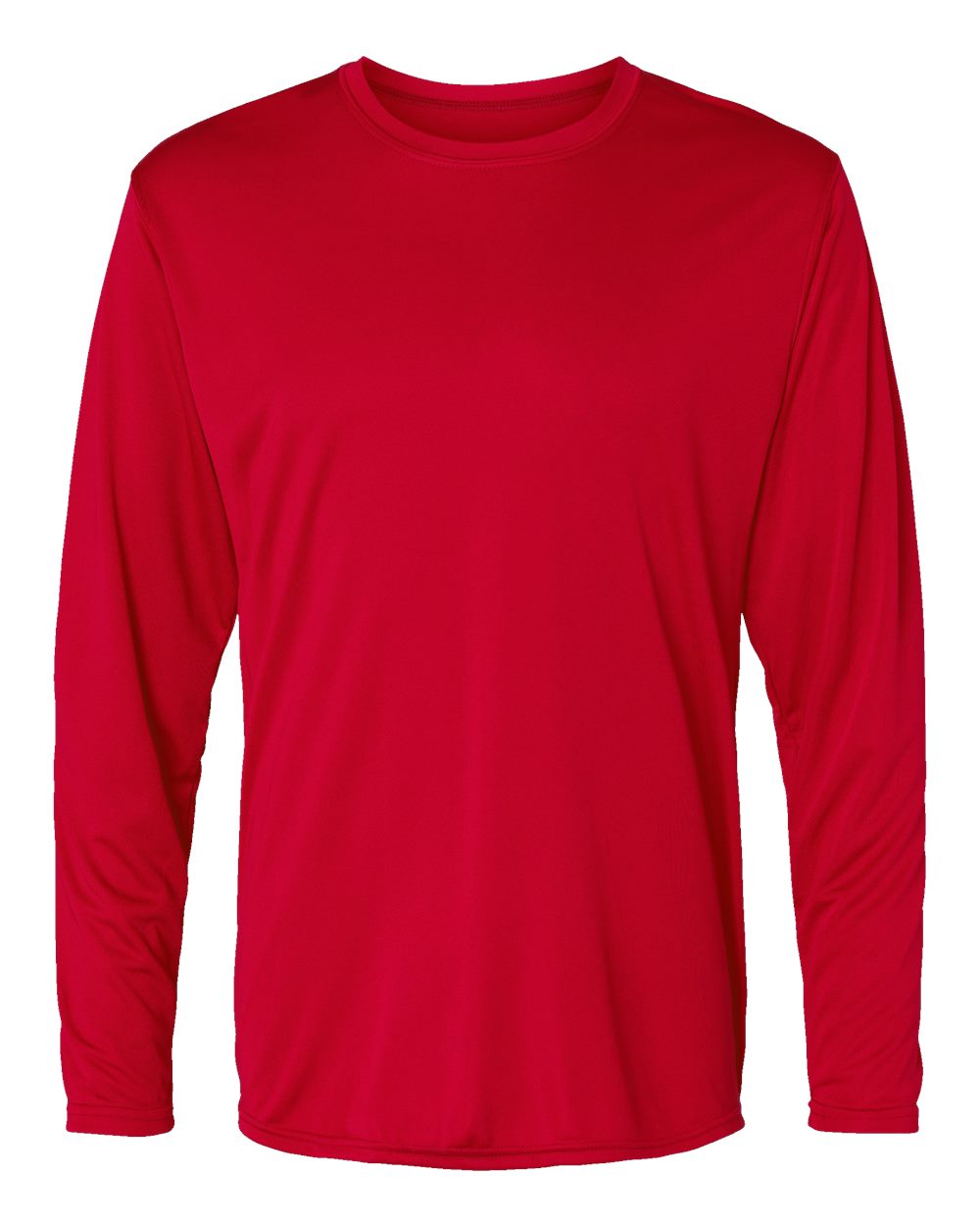Holloway 222822 Men's Momentum Long Sleeve T-Shirt in Scarlet
