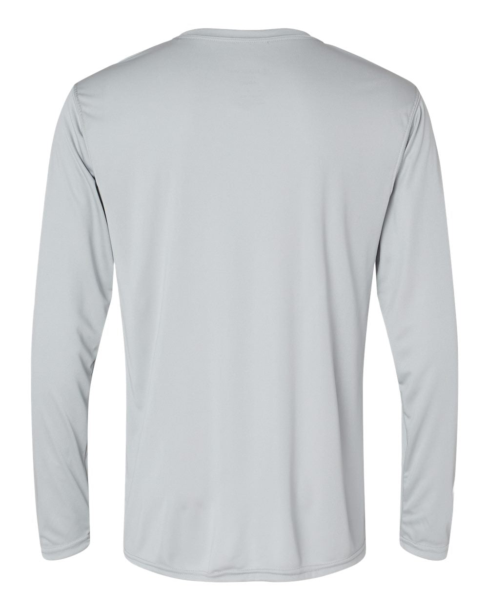 Holloway 222822 Men's Momentum Long Sleeve T-Shirt in Silver, back