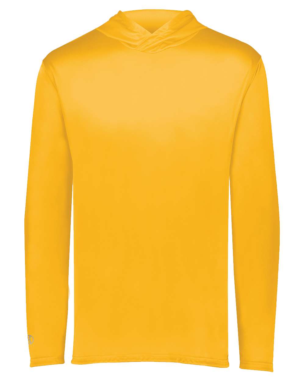 Holloway 222830 Men's Momentum Hooded Long Sleeve T-Shirt in Gold