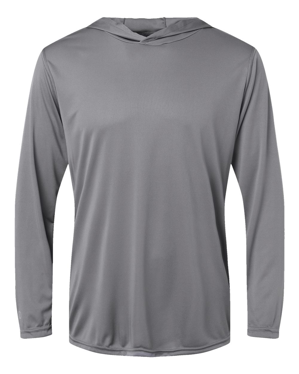 Holloway 222830 Men's Momentum Hooded Long Sleeve T-Shirt in Graphite