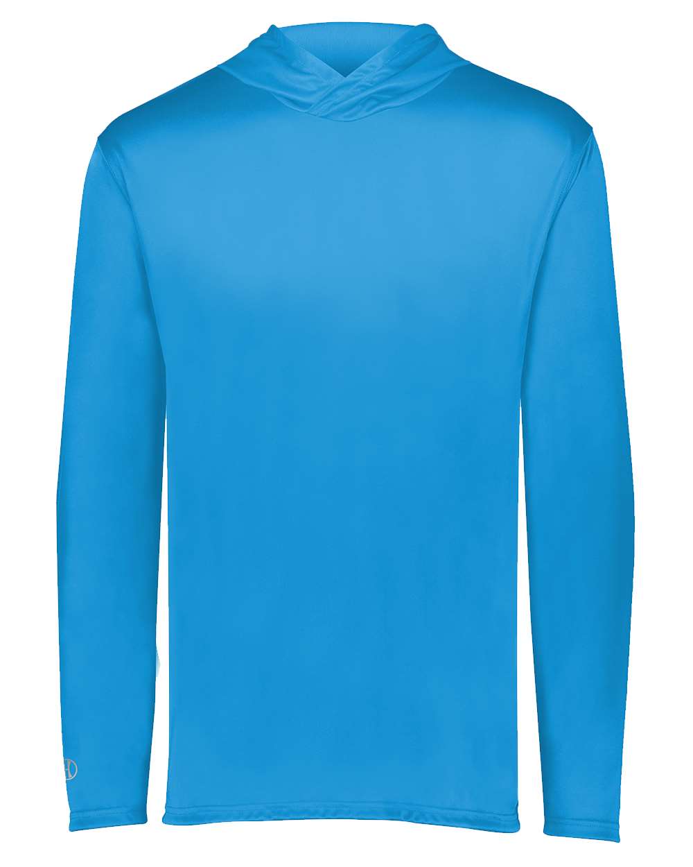 Holloway 222830 Men's Momentum Hooded Long Sleeve T-Shirt in Power Blue