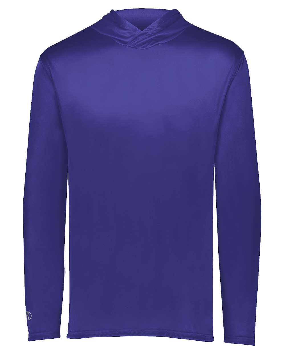 Holloway 222830 Men's Momentum Hooded Long Sleeve T-Shirt in Purple