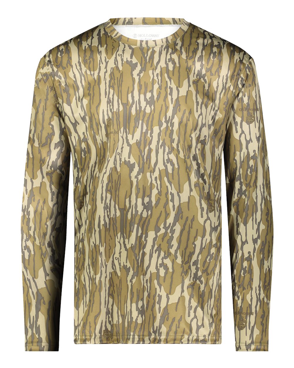 Holloway 222836 Men's Mossy Oak Momentum Long Sleeve T-Shirt in Original Bottomland