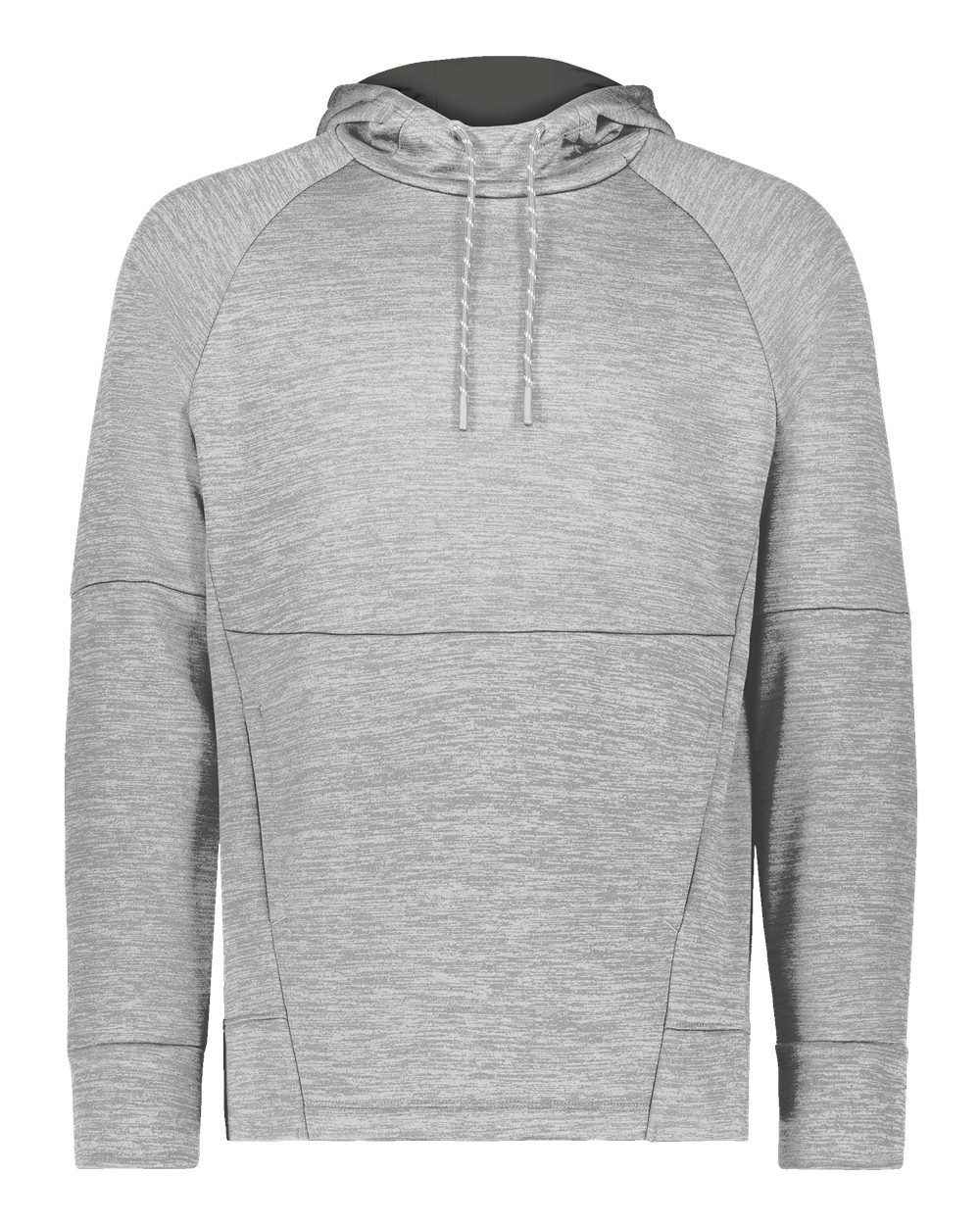 Holloway 223580 Men's All-Pro Performance Fleece Hooded Sweatshirt in Athletic Grey Heather/ Iron