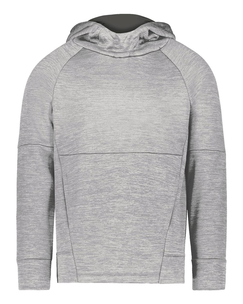 Holloway 223680 Youth All-Pro Performance Fleece Hooded Sweatshirt in Athletic Grey Heather/ Iron
