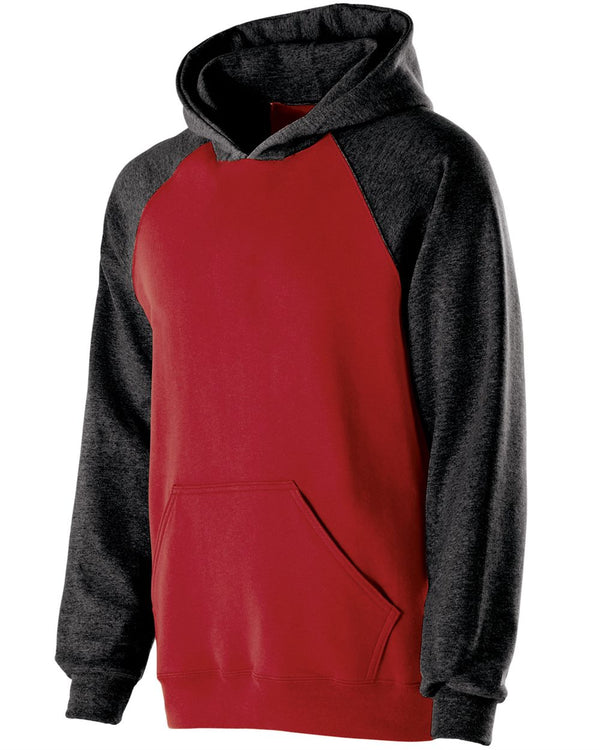Holloway 229279 Youth Cotton/Poly Fleece Banner Hooded Sweatshirt