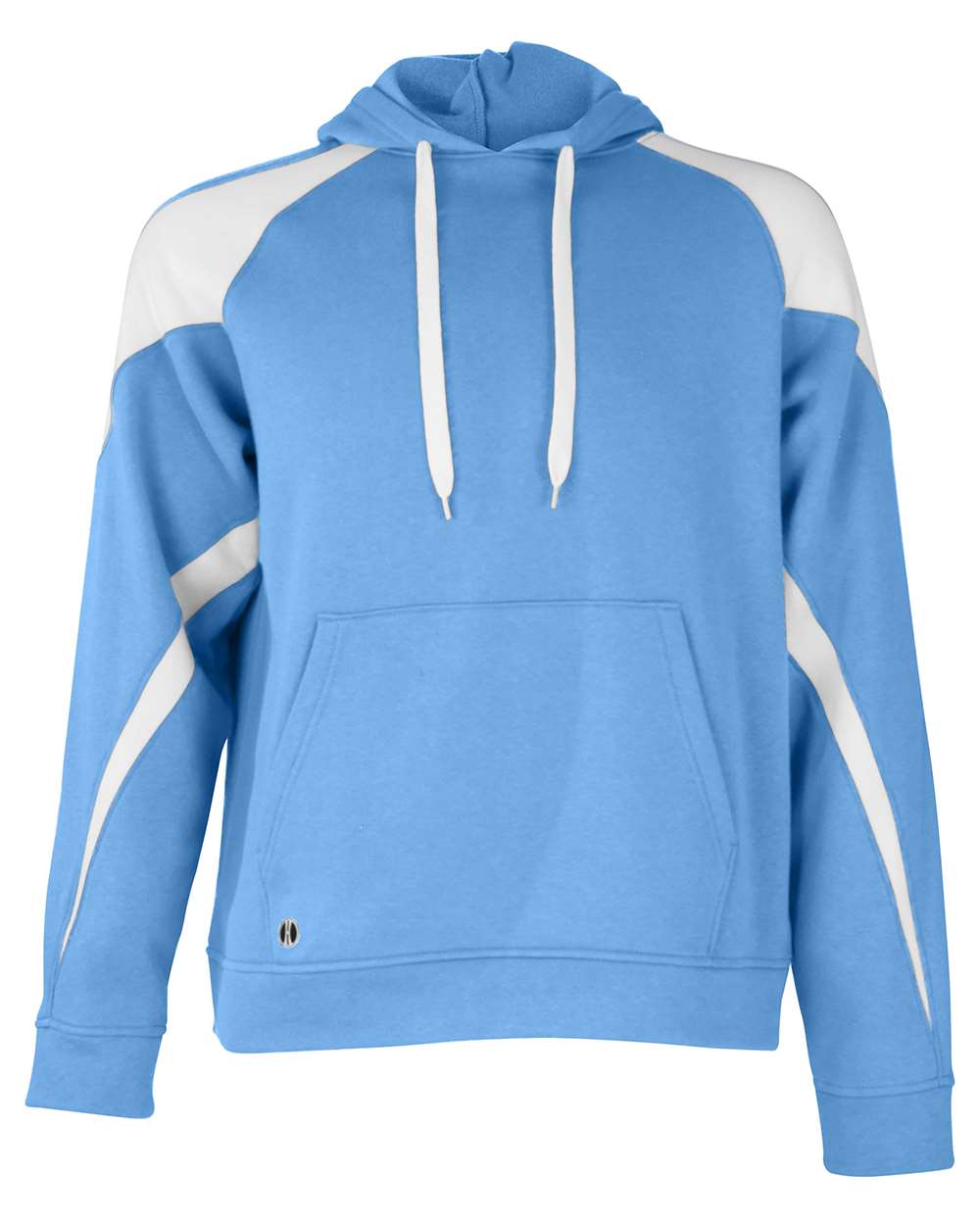 Holloway 229546 Unisex Athletic Fleece Prospect Hooded Sweatshirt in University Blue/ White