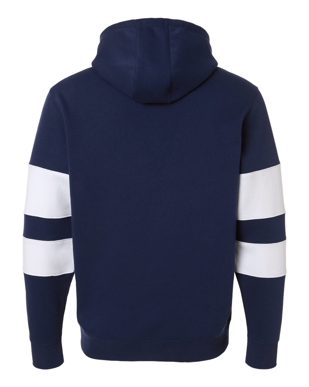 Holloway 229576 Unisex Jackson Way Hooded Sweatshirt in Navy/ White, back