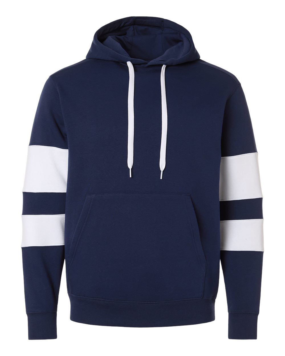 Holloway 229576 Unisex Jackson Way Hooded Sweatshirt in Navy/ White