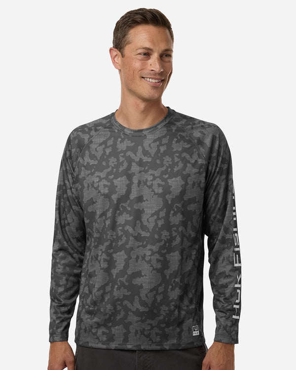 HUK H12L0017 Men's Lopro Running Lakes Long Sleeve T-Shirt