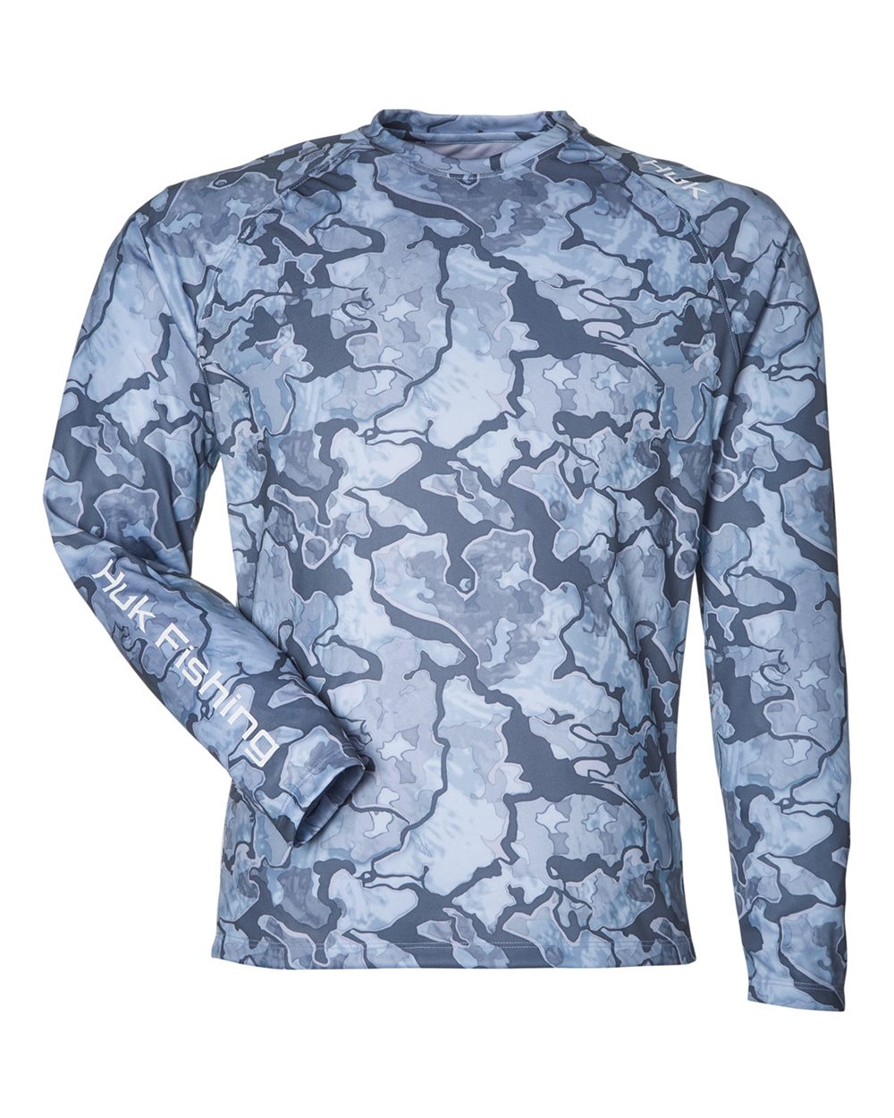 HUK H12L003 Unisex LoPro Camo Long Sleeve T-Shirt in Erie