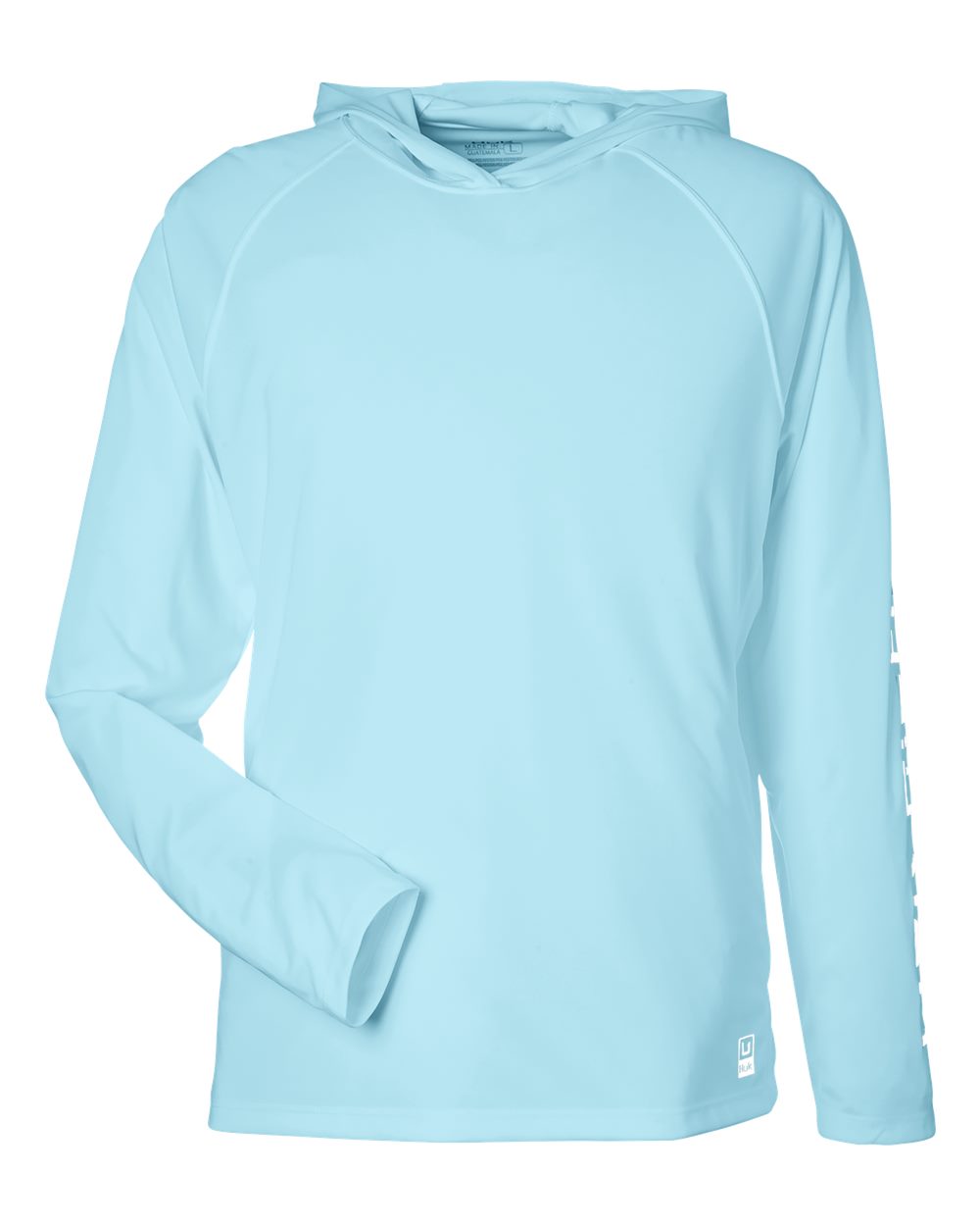 HUK H12L010 Men's LoPro Pursuit Long Sleeve Hooded T-Shirt in Island Paradise