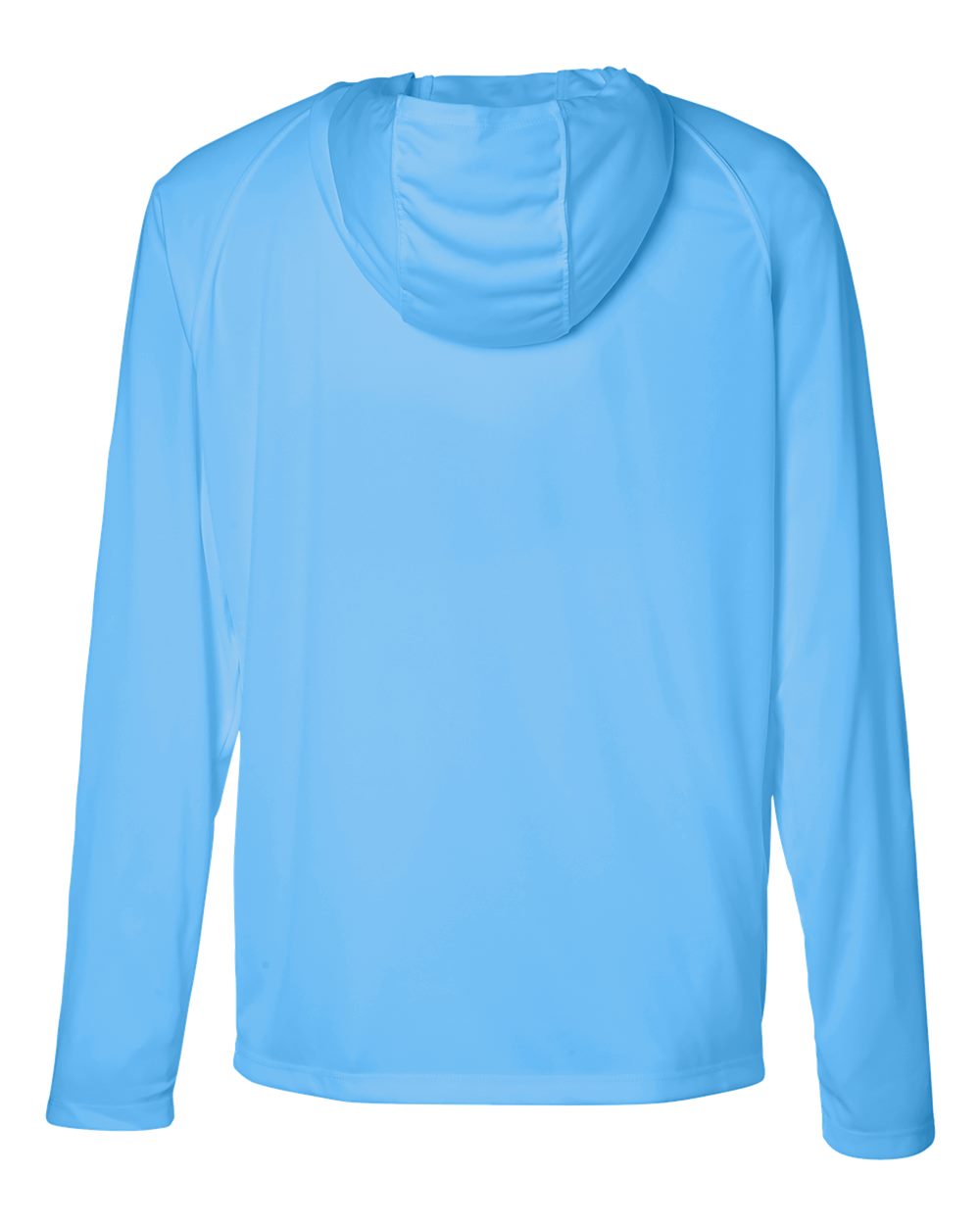 HUK H12L010 Men's LoPro Pursuit Long Sleeve Hooded T-Shirt in Marolina Blue, back